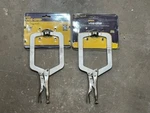 (2) New Irwin 9" Vise-grip Large Capacity C-clamp 9DR 4-1/2". Fixed Price $54.47.