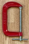 Vintage Husky 6 Red Cast Iron C-clamp Model 97894. Fixed Price $9.90.