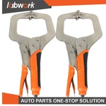 Labwork 2 Pcs C-clamp Locking Pliers Set For Woodworking Aligning Welding 11. Fixed Price $16.35.