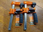 (2) Jorgensen 3704-LD Orange Light-duty Steel Bar Clamp Opening 300 Lbs. Fixed Price $14.95.