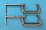 Craftsman 5" No. 66725 C-clamps 2-1/2" Throat Malleable. Fixed Price $24.00.
