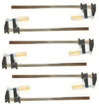Set Of 6- Edm, 24" Steel Bar Clamp Tool, Ratchet Quick Release For Metal Wood. Fixed Price $57.99.