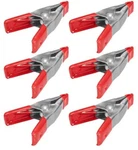 Wideskall 2" Inch Mini Metal Spring Clamps W/red Rubber Tips Clips (pack Of 6). Fixed Price $33.06.