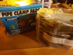 2-PACK Gordon Xl (4.1" 5.5" 1.5") Pipe Clamp Pads Fits Any Bar. Fixed Price $9.99.