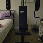 Goplus Adjustable Home Gym Strength Training Machine Arm Curl Bench Press. Fixed Price $216.99.