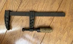 Antique Cincinnati Tool Company Cast Iron Bar Clamp 496. Fixed Price $49.00.