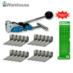 Band-it T30069 Tool + CP0499 (qty 20) 1 Inch Galvanized Center Punch Clamps. Fixed Price $159.95.