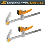 Powertec 12-INCH Bar Clamps (2-PACK) Fast Action Gear W/ 440 Lb Capacity. Fixed Price $46.99.