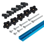 Track Kit Woodworking 48IN Aluminum Universal Jig Fixture Hardware Set Clamp. Fixed Price $36.34.