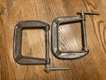 Pair Of Columbian 1/2 Inch 114MM Forged Steel Clamps. Fixed Price $25.95.