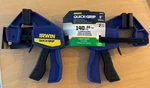 Irwin Quick-grip 6" Mini One-handed Bar Clamp Blue (1964743) (2 Pieces). Fixed Price $27.90.