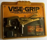 Nos Vintage Vise-grip 11" Locking Hold-down Clamp Usa Swivel Tip Soft Pad 275MM. Fixed Price $119.99.