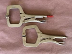 Locking Pliers Vise Grip Swivel Pads Clamp Milwaukee Pittsburgh 12" & 11". Fixed Price $44.00.