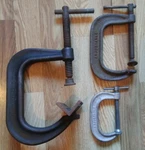 Vintage C-clamps Armstrong 78-304, Adjustable 1440-4", 1430-3" Usa. Fixed Price $45.50.