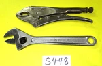 Proto Tools 2 Piece Locking Curved Plier & Adjustable Wrench. Fixed Price $50.00.