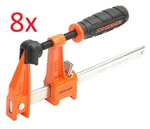 Box Of 8 -- Jorgensen 3706 6" Medium Duty 6-INCH Steel Bar Clamp. Fixed Price $99.99.