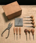 F.l. Grobet Engraving Tools Handles Scissors Oilstone Woodworking. Fixed Price $250.00.