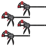 4 Pcs Professional Bar Clamps Woodworking 6 Inch Quickrelease 177 Lbs. Fixed Price $35.67.