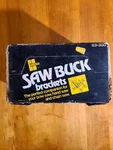 Vintage 1978 Stanley Saw Buck Brackets 83-300 One Pair Nos American Made Patina. Fixed Price $14.99.