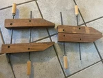 Lot 2 Large Clamps Workholding Shop Garage Woodworking Hand Tools. Fixed Price $26.00.