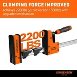 Jorgensen 2-PACK 36-INCH Parallel Bar Clamp Heavy-duty Cabinet Master New. Fixed Price $81.99.