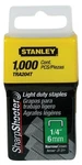 Stanley TRA204T 1/4 Inch Light Duty Narrow Crown Staples (1000 Pack) Lot Of. Fixed Price $24.99.