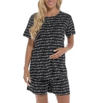 A2Z Ladies Black Maternity Shorts Pyjamas Printed Pregnancy Nightwear Pjs Set. Fixed Price $18.94.