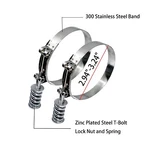 Spring Loaded Bolt Clamps 2.94"-3.24" Range 300 Stainless Steel 2PCS New. Fixed Price $17.99.