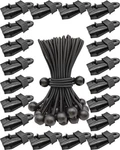 Tarp Clips Lock Grip, 40 Pack Clamps Heavy Duty And Ball Bungee Cords Se.... Fixed Price $23.99.