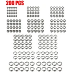 200PCS Stainless Steel Single Ear Hose Clamps Clips Pinch Assortment Kit. Fixed Price $24.59.