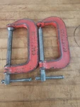 2 Vintage Craftsman Malleable 6" Clamps No 66675 Made Usa. Fixed Price $38.25.