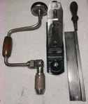 3PC Stanley Vintage Wood Working Tools Brace/plane/dovetail Saw. Fixed Price $39.56.
