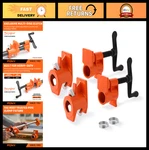 2-PACK Wood Gluing Pipe Clamp Fixture For 3/4 Inch Black Heavy Duty Tool. Fixed Price $71.99.