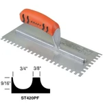Kraft Tool Trowel U-notch 3/4" X 9/16" 3/8" Made In The Usa. Fixed Price $18.60.