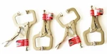 4 Ate Pro 6" Locking Vise Clamp Pliers W/flex Pads Grips Welding 31037. Fixed Price $28.99.