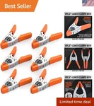 6-PIECE 6" Inch Spring Clamp, Heavy Duty Metal Clamps, 2.5"-INC.... Fixed Price $18.87.