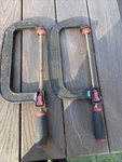 2 Hart 8 Quick Adjust Machinist Heavy Duty Release C-clamp Rubber Handle. Fixed Price $29.95.