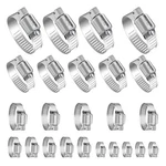 Stainless Steel Hose Clamps Adjustable 24 Pack 1/4 Inch Spring Kit Bulk. Fixed Price $15.71.