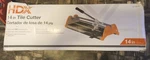 Hdx 14" In. Tile Cutter Model 548-755 For Porcelain And Ceramic Nib. Fixed Price $45.99.