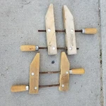 Set Of 2X Jorgensen 8" & 10" Adjustable Clamp Co. Wood Usa. Fixed Price $39.99.