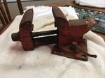 Scout Swivel Base Bench Vise W/ 3-1/2" Width, Anvil & Pipe Jaws. Fixed Price $55.00.
