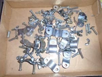 16 Rod Clamps Metal Some 33-200 Assorted With Screws Used. Fixed Price $19.95.