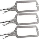 18" C-clamp Locking Pliers W/swivel Pads Heavy Duty Vise-grip Welding 3PC. Fixed Price $46.10.