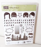 Stampin Calling Heros Rubber Cling Stamps Set Super Faces Letters New. Fixed Price $15.95.