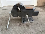 Craftsman Swivel Base Bench Vise Cast Iron Made In Usa Heavy Duty Shop Tool. Fixed Price $165.00.