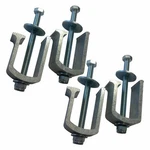 4 Heavy Duty E-z No Drill Truck Bed Rail Tool Box Mounting Clamps Aluminum 2 Pr. Fixed Price $41.99.