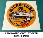 Micro-lube Unhobbles Horsepower Laminated Vinyl Decal Sticker Racing-ac Cobra. Fixed Price $9.53.