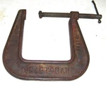 Vintage Craftsman 66684 Clamp 4" Deep Throat Pearlitic Made Usa. Fixed Price $14.47.