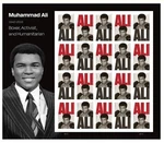 2026 Usps Sheet Of First Class Letter Stamps Muhammad Ali 78. Fixed Price $12.50.