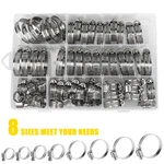 Adjustable Stainless Steel - Worm Gear Hose Set 8 Sizes. Fixed Price $21.95.